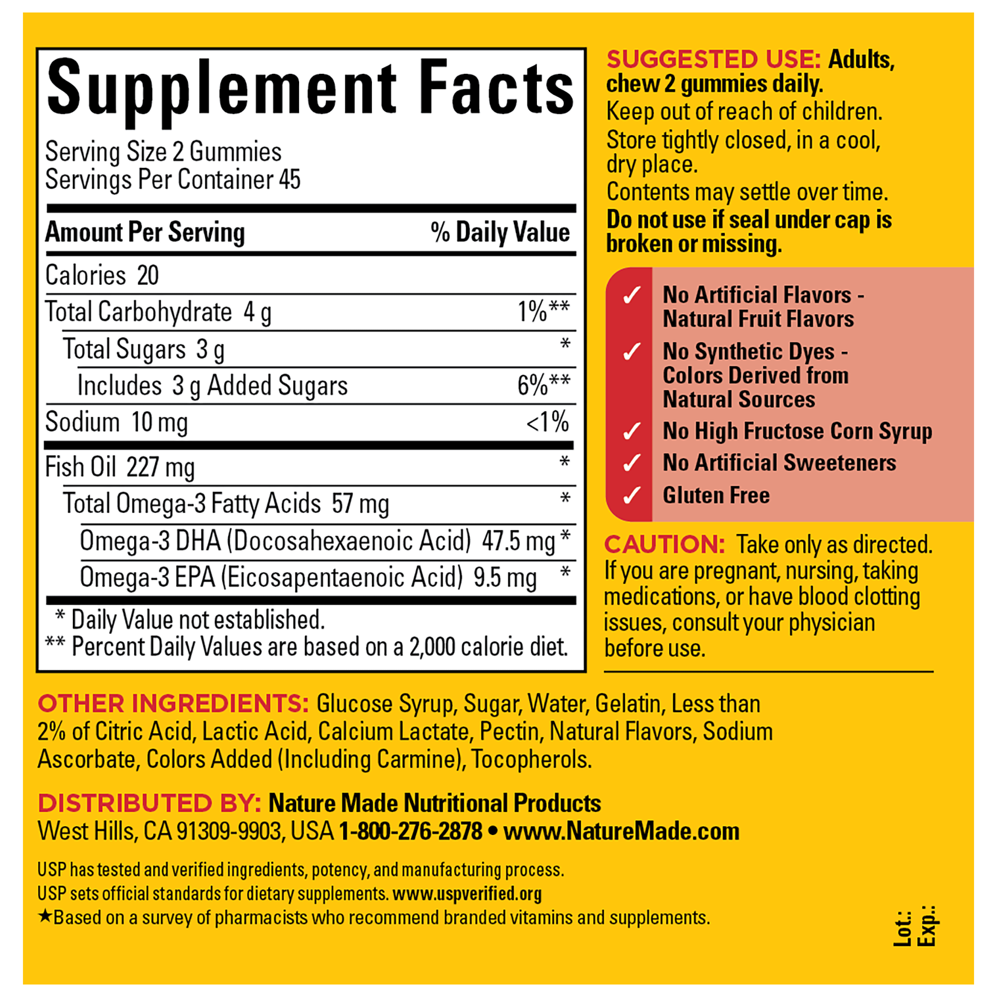 Fish Oil 400 mg (57 mg Omega-3) Gummies
