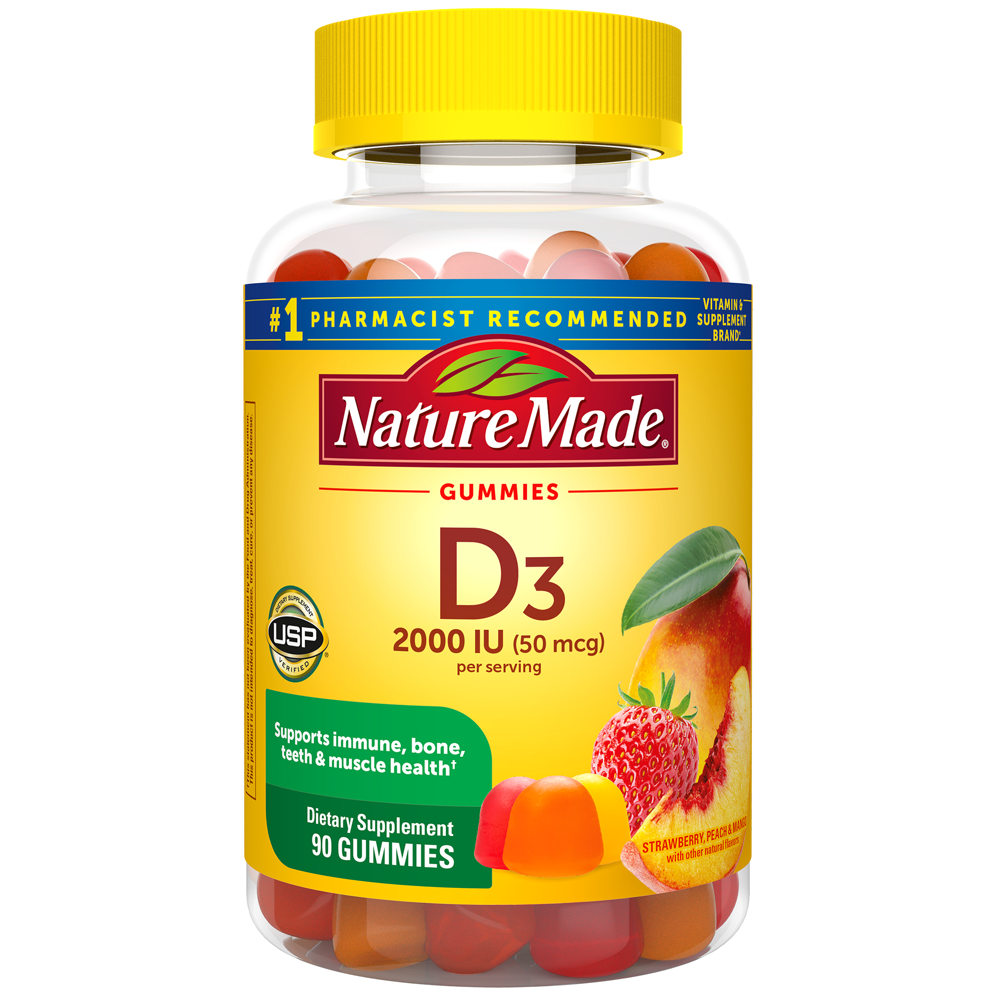 Vitamin D3 2000 IU (50 mcg) Gummies