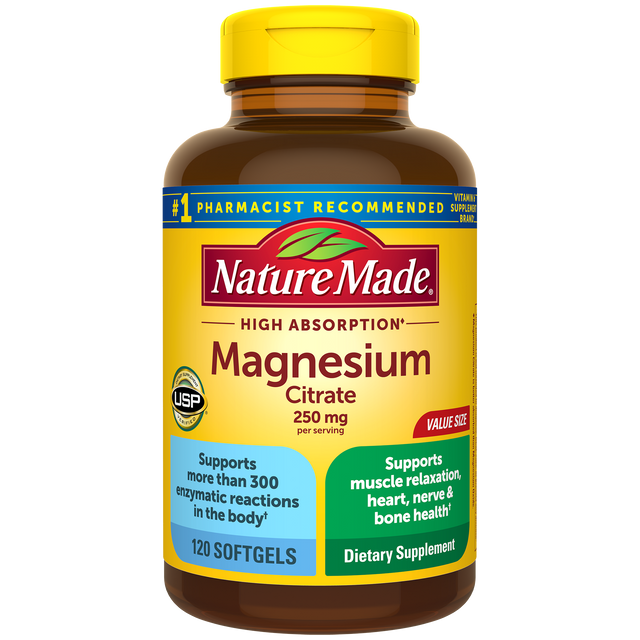 High Absorption Magnesium Citrate 250 mg Softgels
