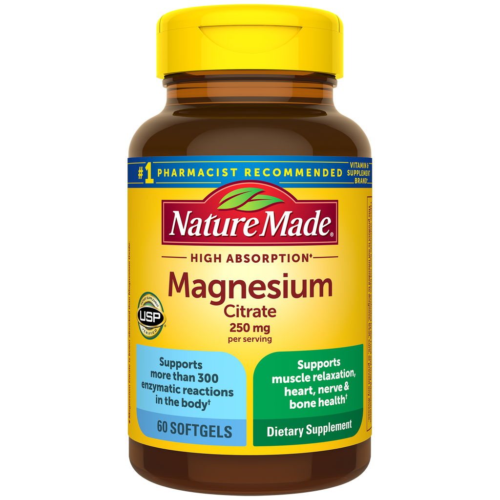 High Absorption Magnesium Citrate 250 mg Softgels