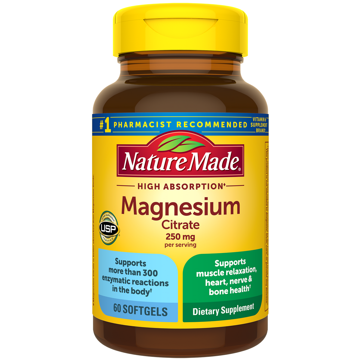 High Absorption Magnesium Citrate 250 mg Softgels