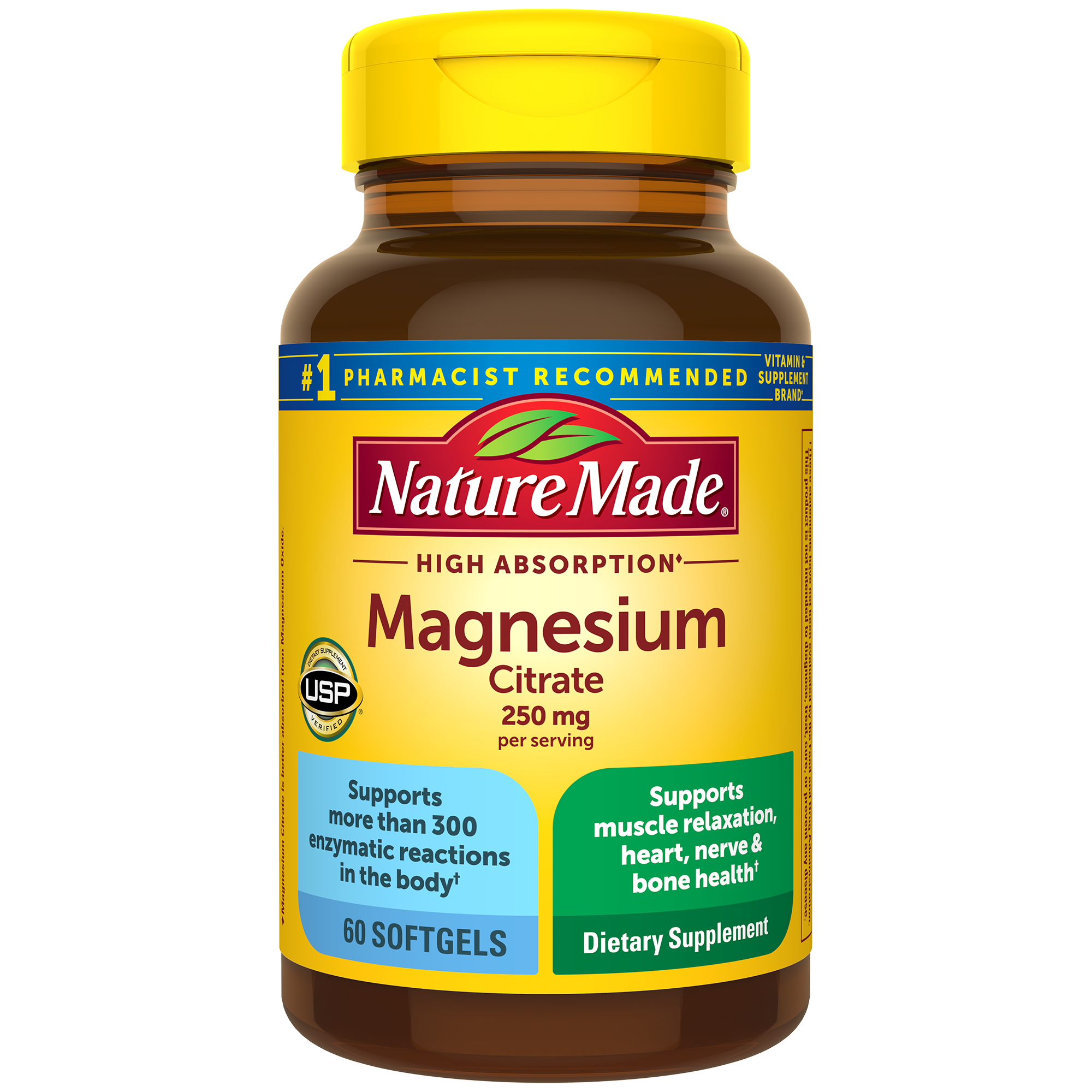 High Absorption Magnesium Citrate 250 mg Softgels