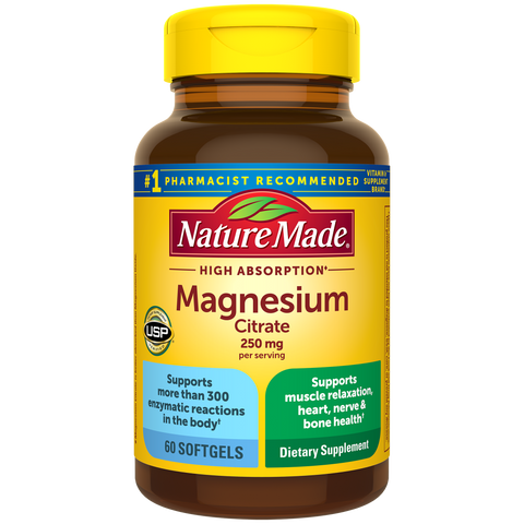 High Absorption Magnesium Citrate 250 mg Softgels
