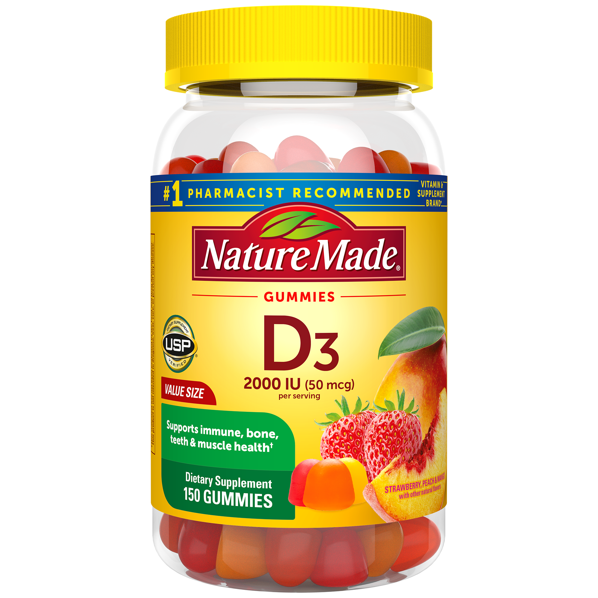 Vitamin D3 2000 IU (50 mcg) Gummies