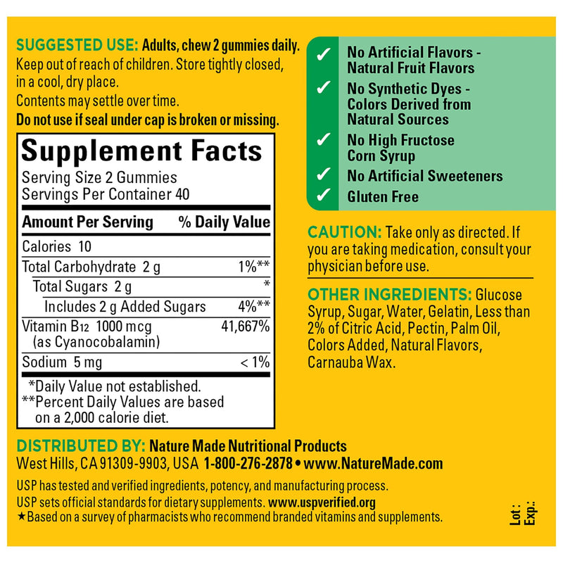Energy B12 1000 mcg Gummies