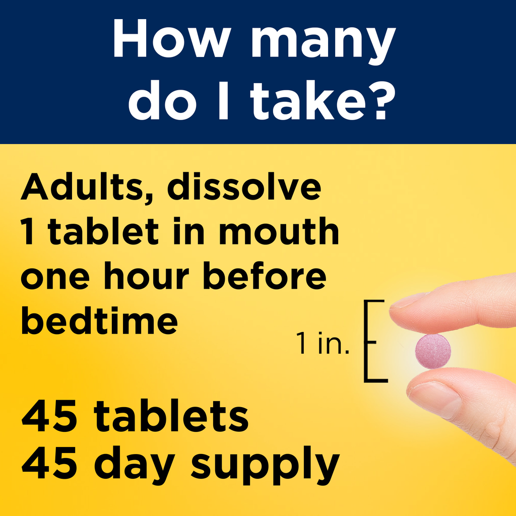 Fast Dissolve Melatonin Maximum Strength‡ 10 mg Tablets