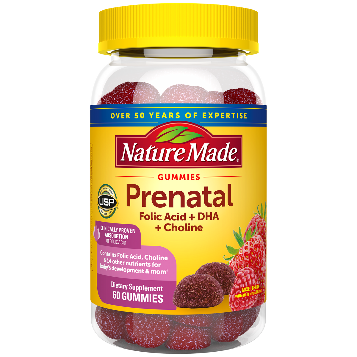 Prenatal Folic Acid + DHA + Choline Gummies