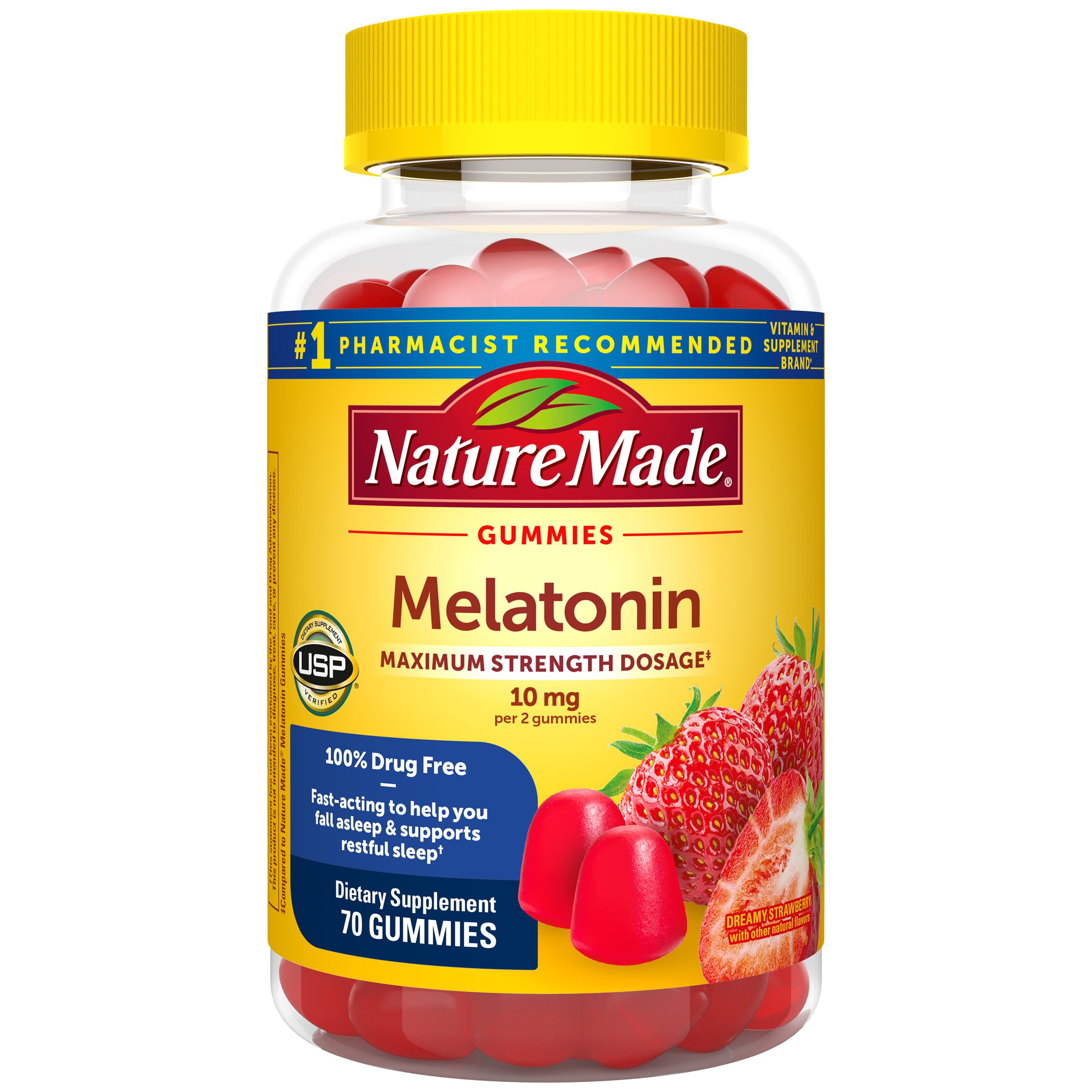 10 Mg Melatonin Gummies Maximum Strength Dosage‡