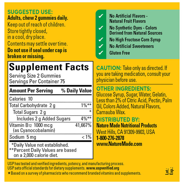 Energy B12 1000 mcg Gummies
