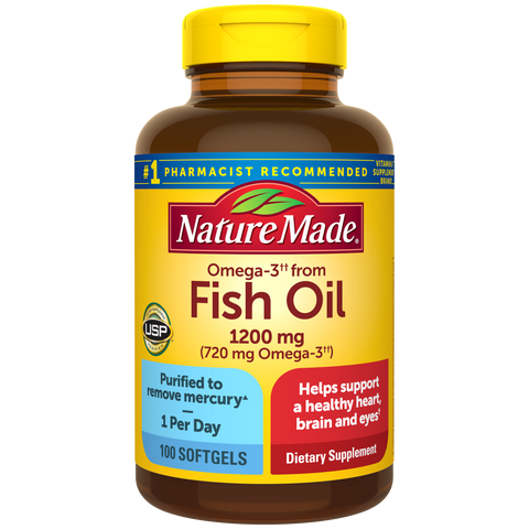 Omega-3†† From Fish Oil 1200 mg Softgels