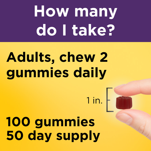 100 mg Elderberry Gummies with Vitamin C & Zinc