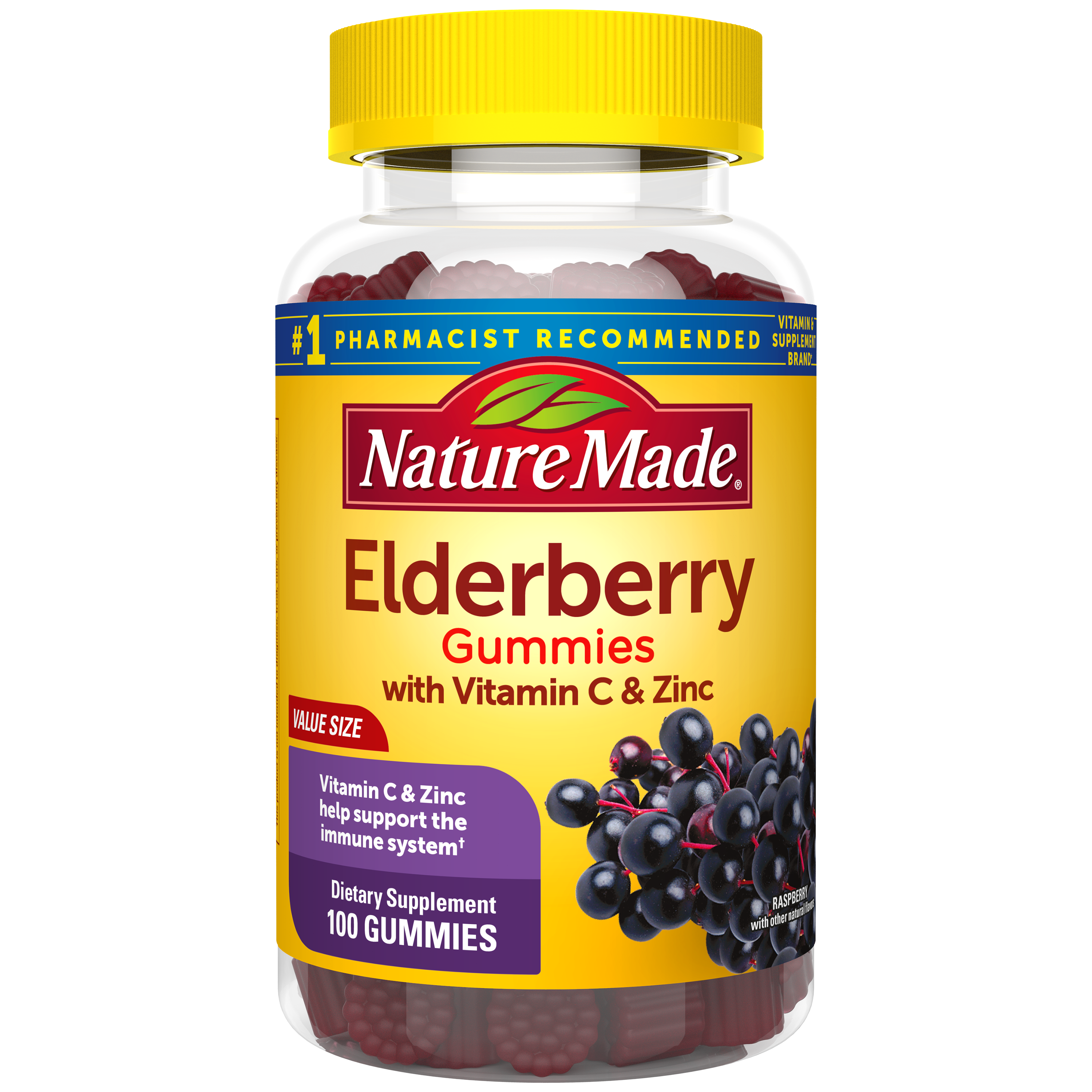100 mg Elderberry Gummies with Vitamin C & Zinc