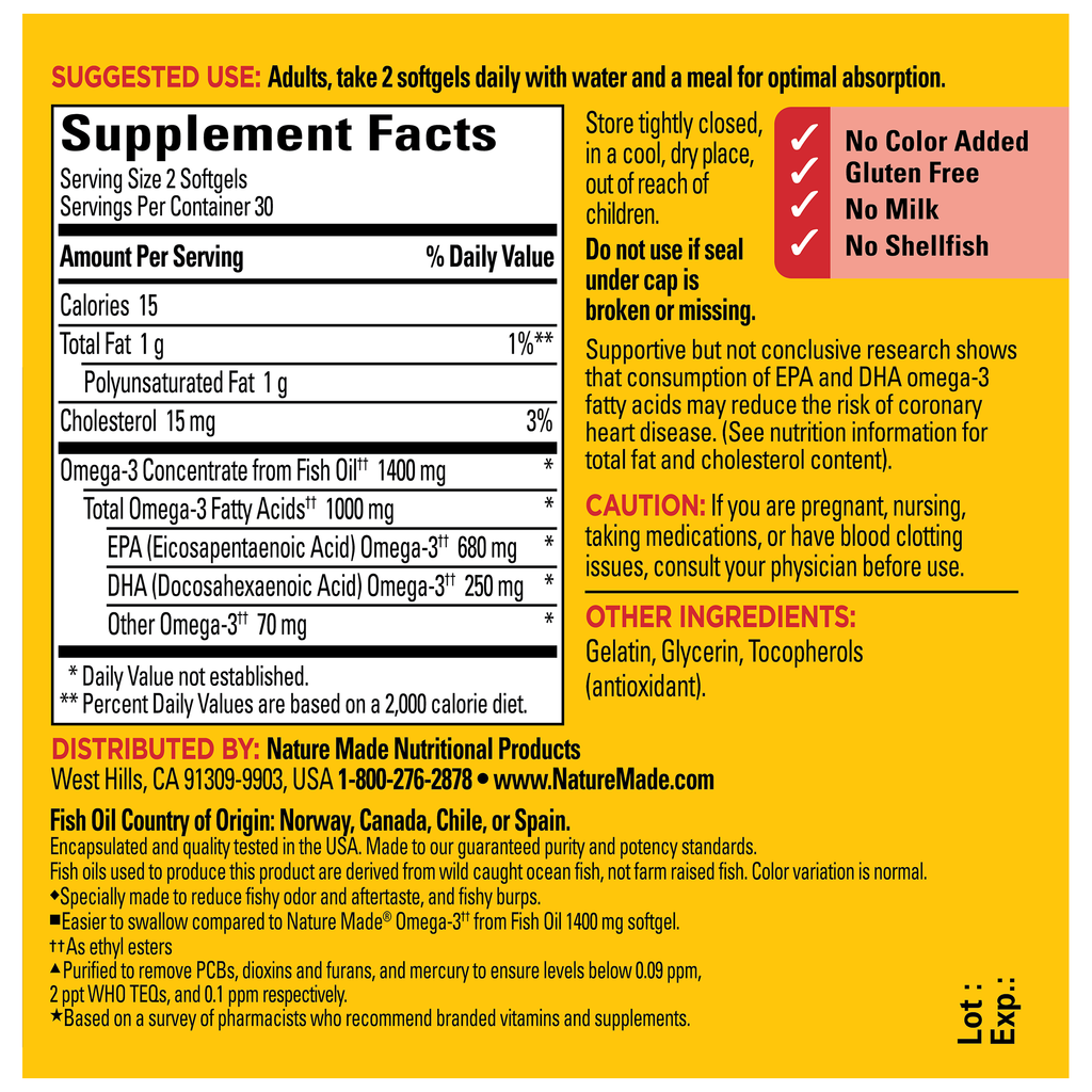 Extra Strength Omega-3†† From Fish Oil Minis
