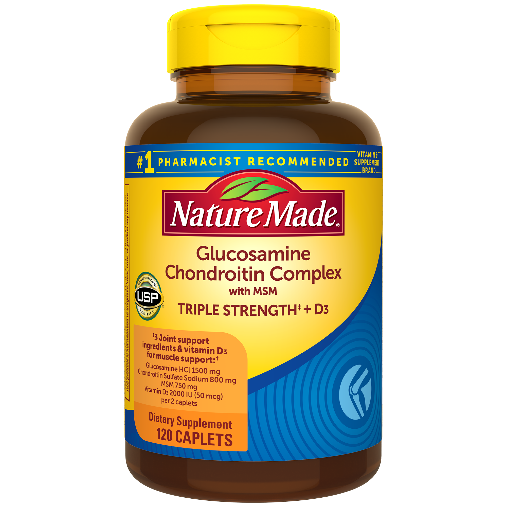Glucosamine Chondroitin Complex with MSM Triple Strength‡ + Vitamin D3