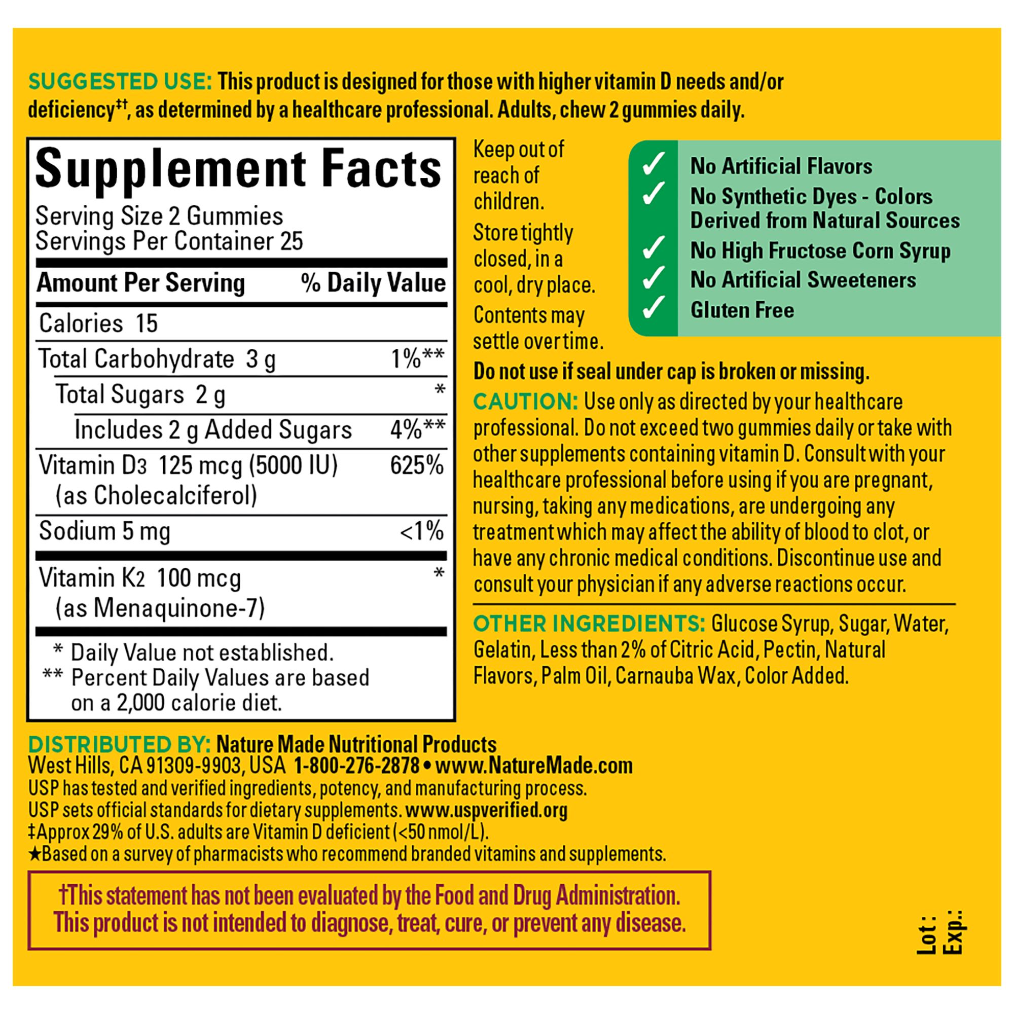 Vitamin D3 + K2 Gummies