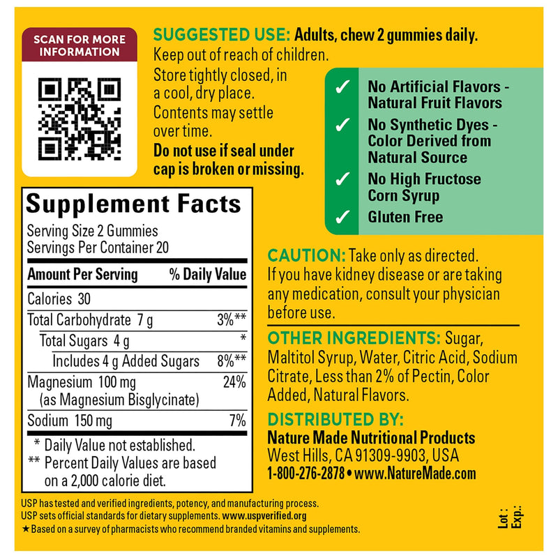 High Absorption Magnesium Glycinate Gummies