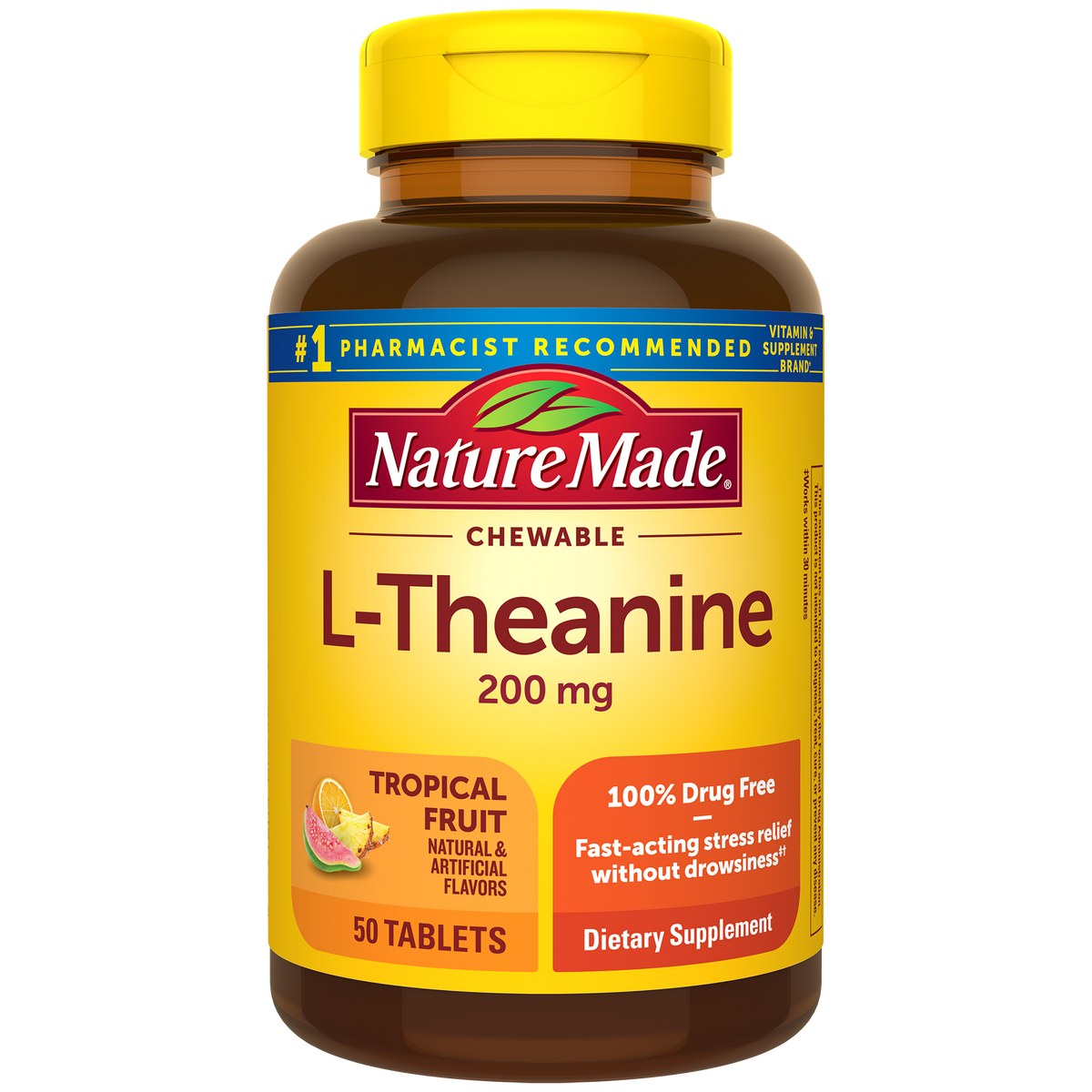 L-Theanine 200 mg Chewable Tablets