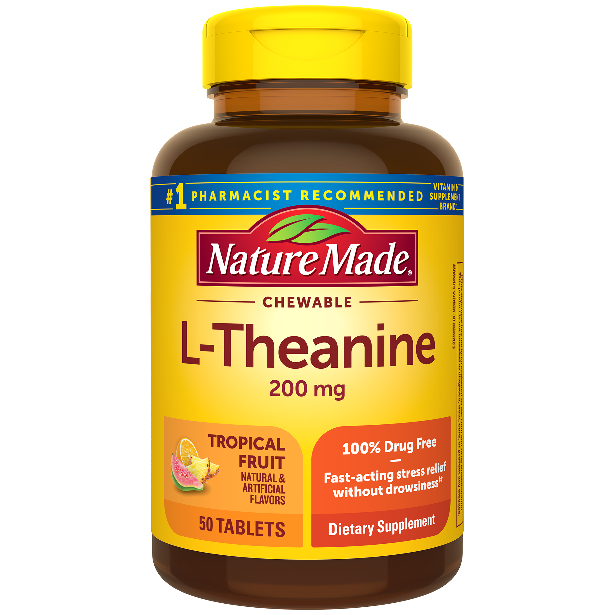 L-Theanine 200 mg Chewable Tablets