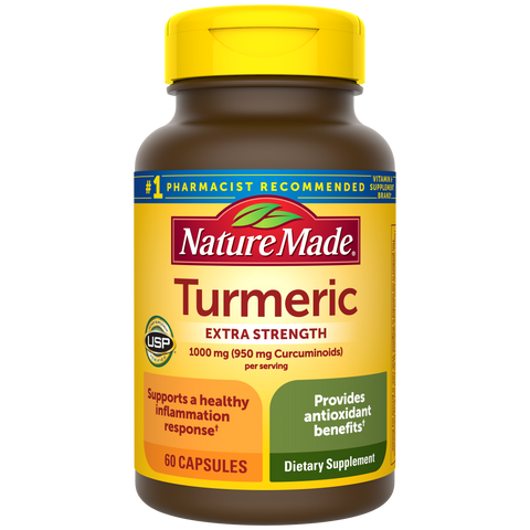 Turmeric Extra Strength 1000 mg (950 mg Curcuminoids) Per Serving Capsules