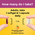 Prenatal Multivitamins + Choline Capsules