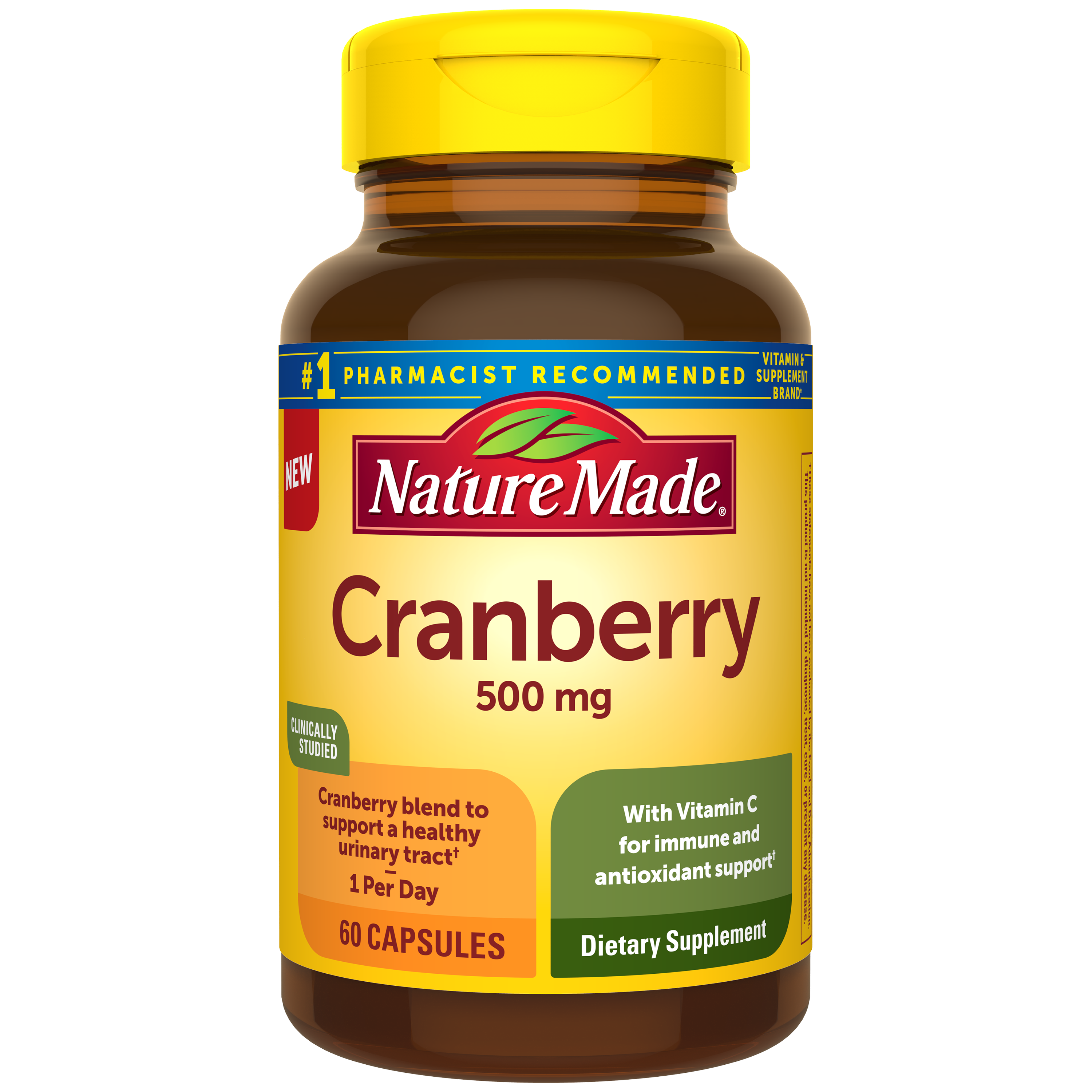 Cranberry Capsules 500 Mg With Vitamin C