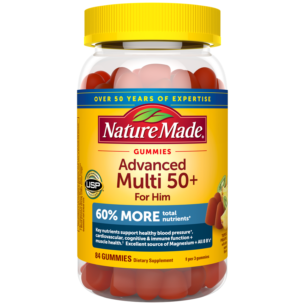 Advanced Multivitamin 50+ For Him Gummies