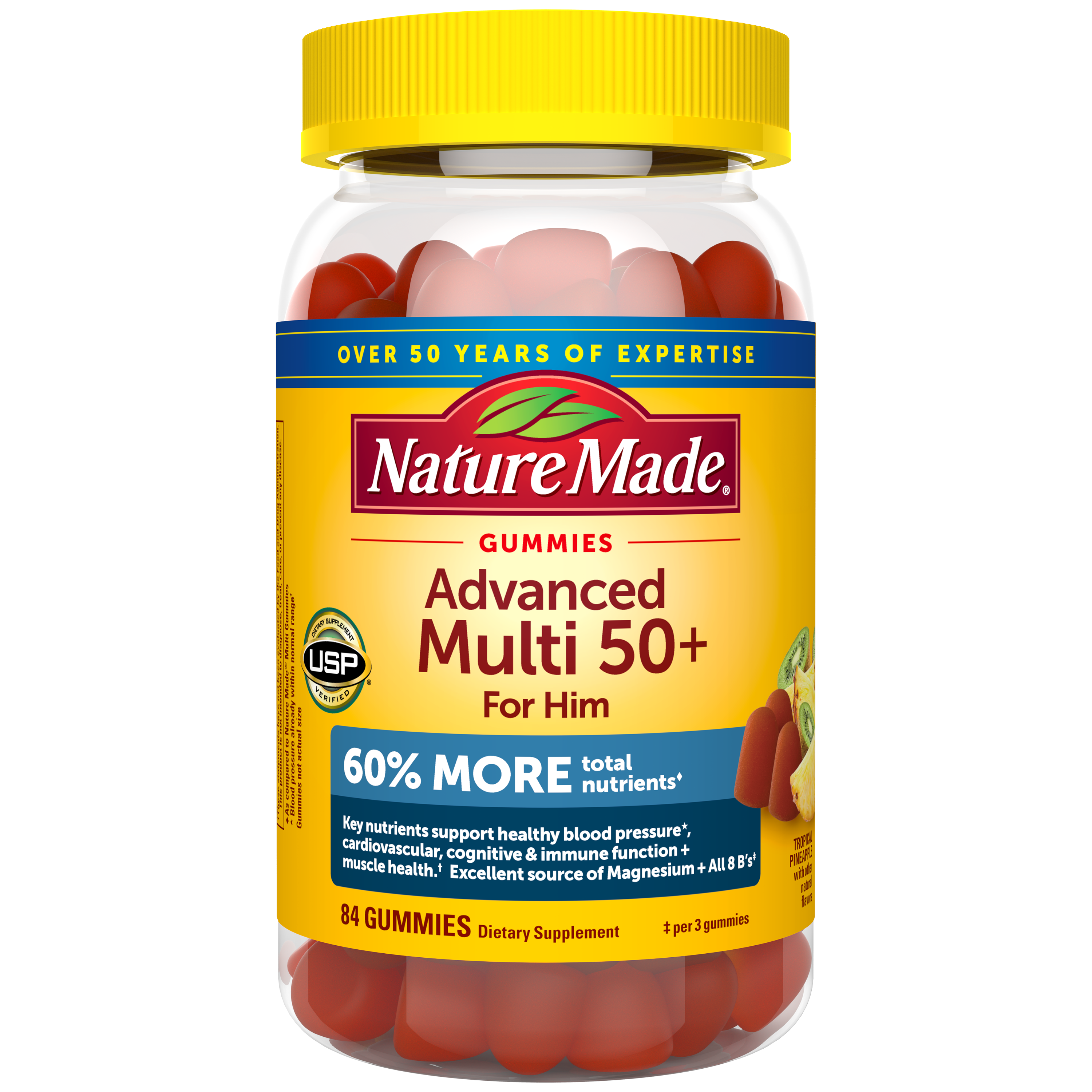 Advanced Multivitamin 50+ For Him Gummies