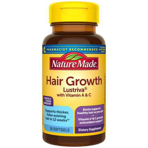 Hair Growth Lustriva® with Vitamin A & C Softgels
