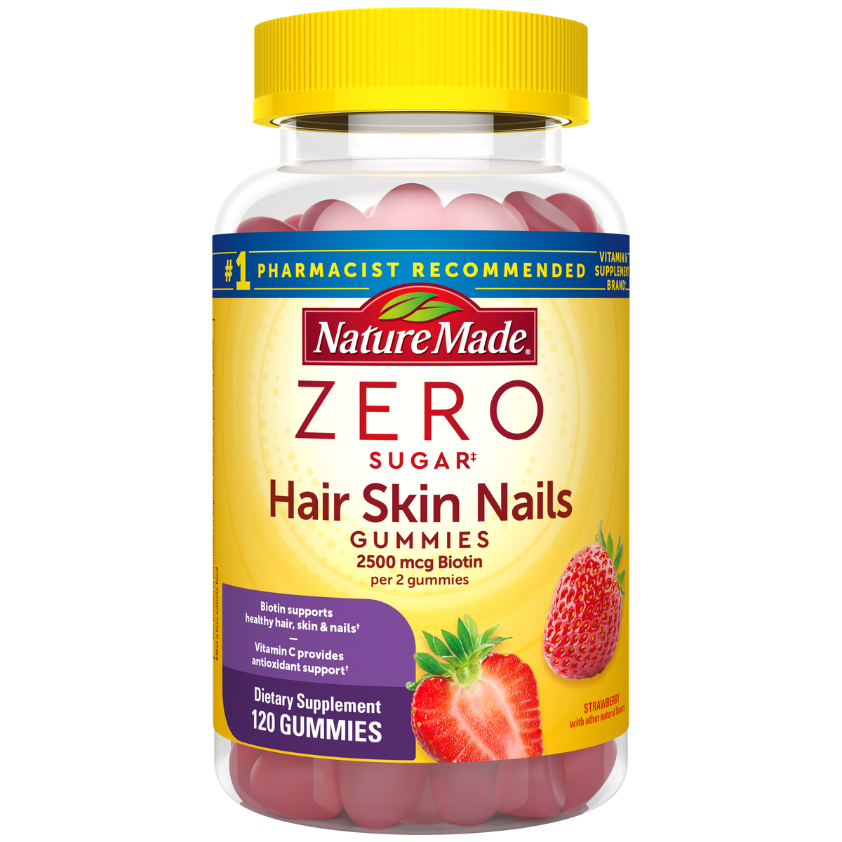 Zero Sugar‡ Hair Skin Nails Gummies