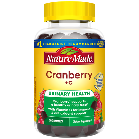 Cranberry 500 mg Per Serving + Vitamin C Gummies