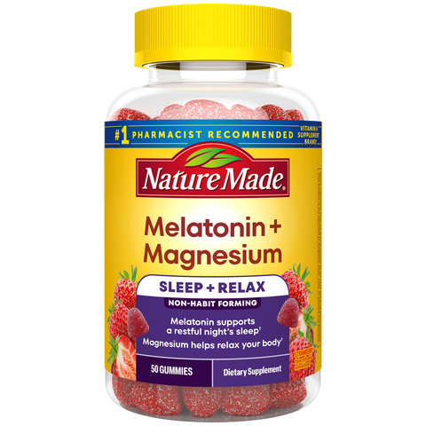 Melatonin 3 mg + Magnesium 100 mg Sleep and Relax Gummies