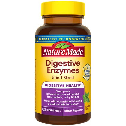 Digestive Enzymes 5-in-1 Blend Chewable Tablets