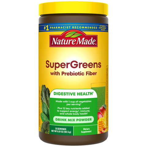 SuperGreens with Prebiotic Fiber Powder Drink Mix