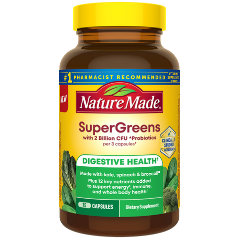 SuperGreens with 2 Billion CFU◆ Probiotics Capsules