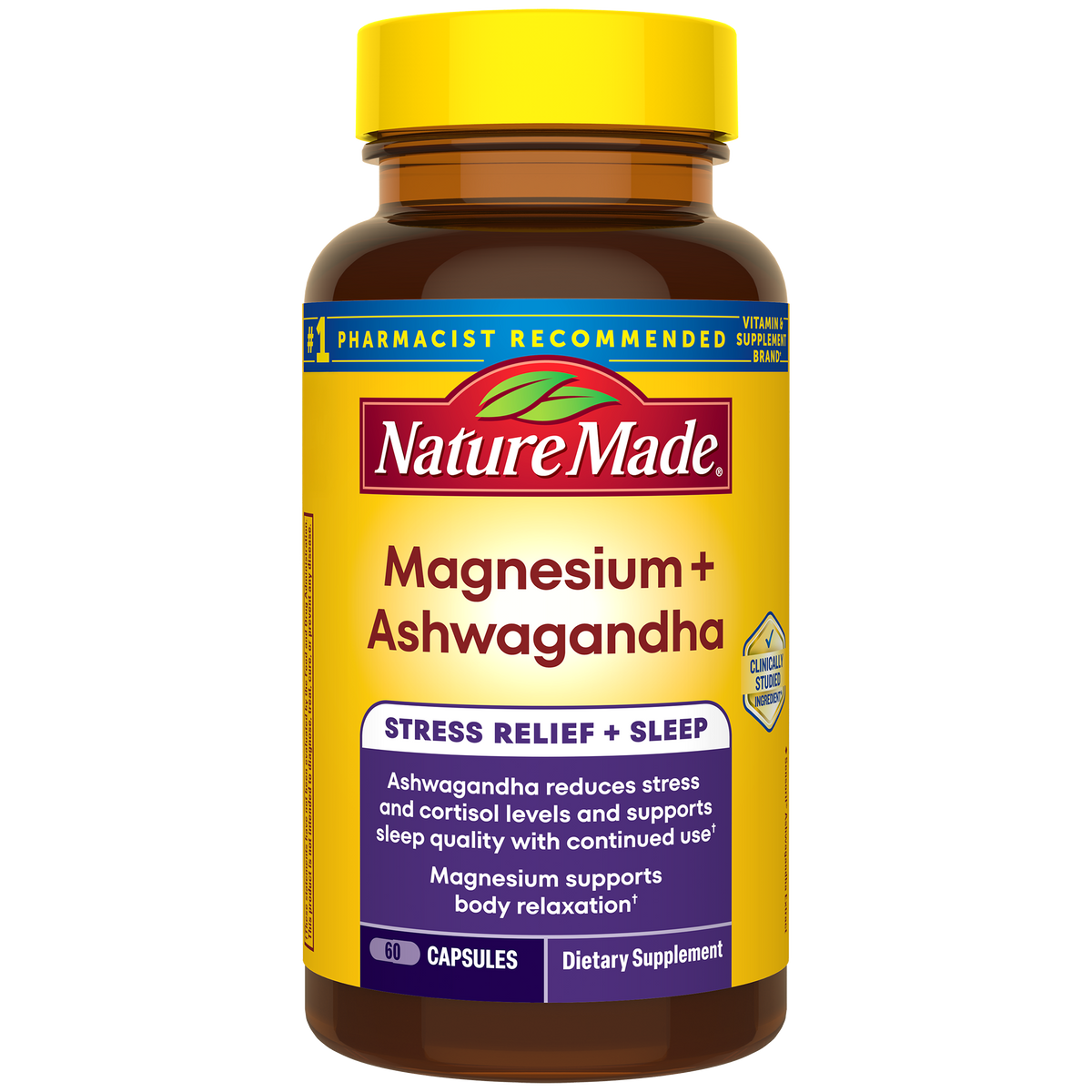 Magnesium 300 mg + Ashwagandha 125 mg Capsules