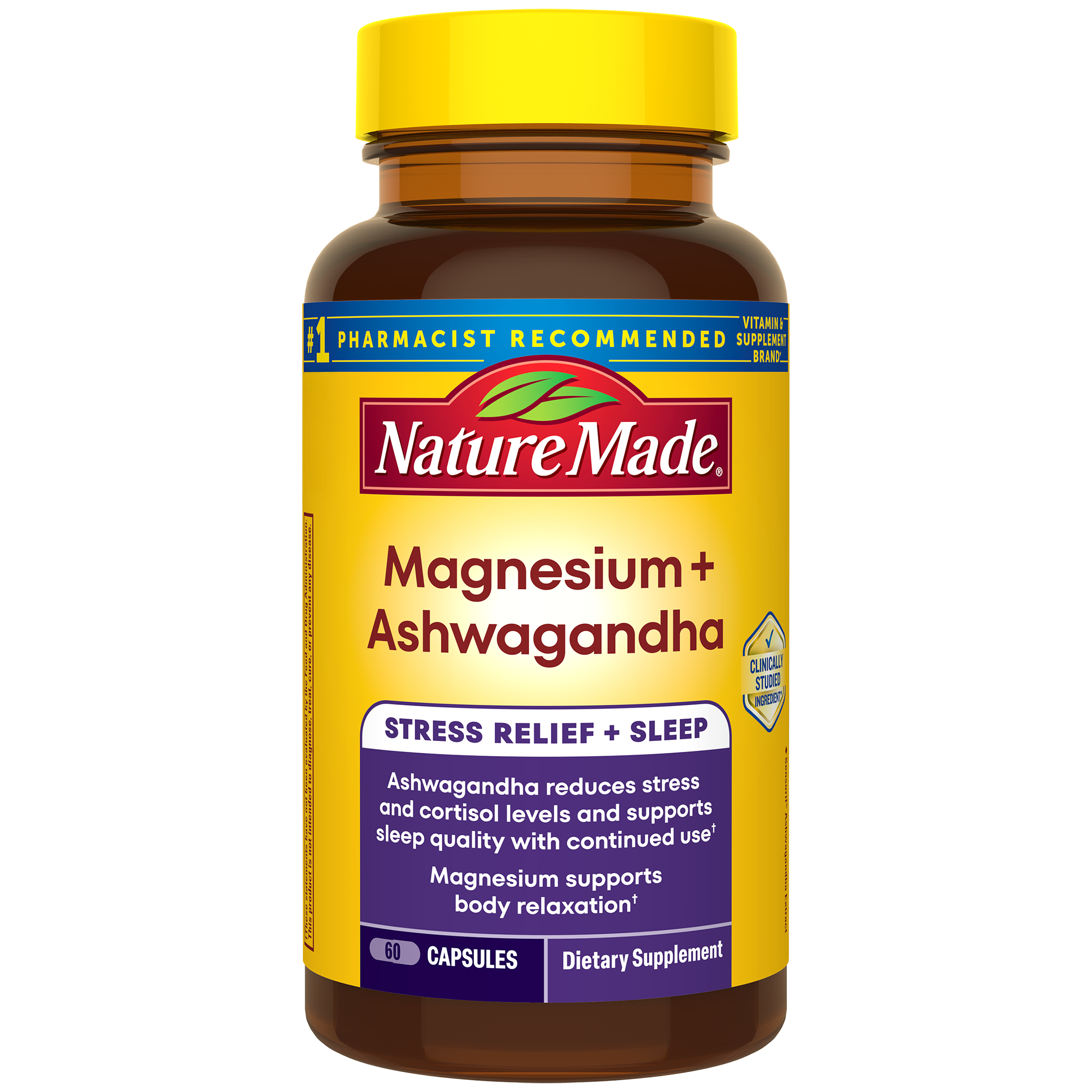 Magnesium 300 mg + Ashwagandha 125 mg Capsules