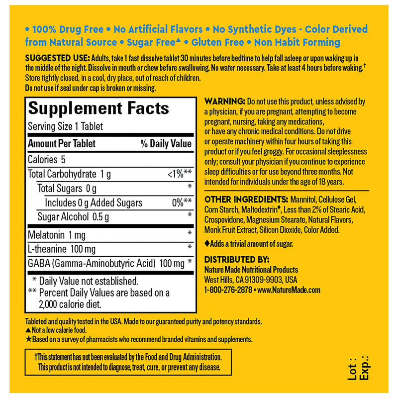 Wellblends™ Back to Sleep™ Fast Dissolve Tablets