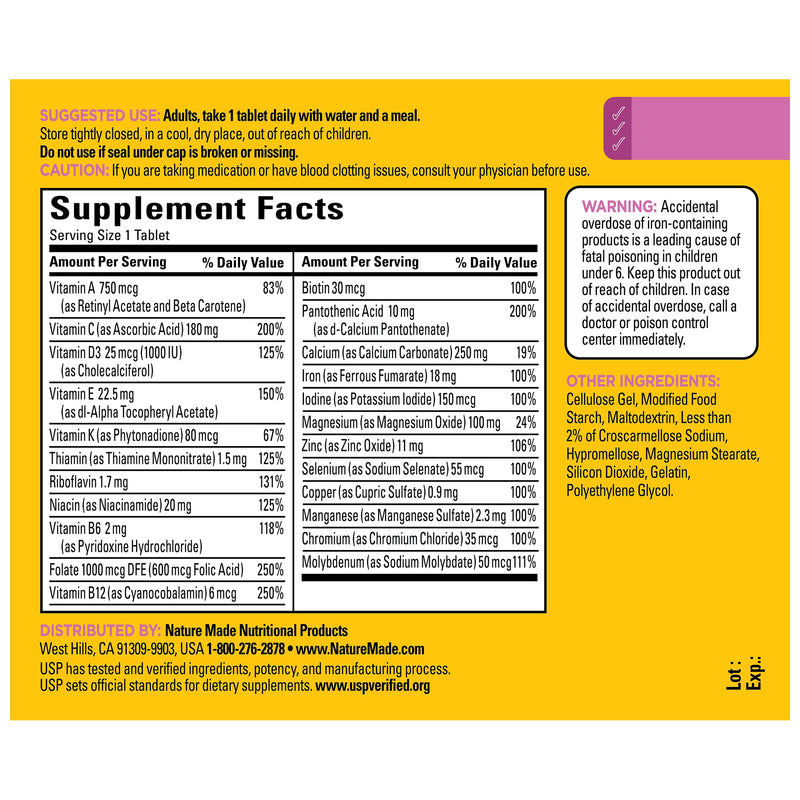 Women's Multivitamin Tablets