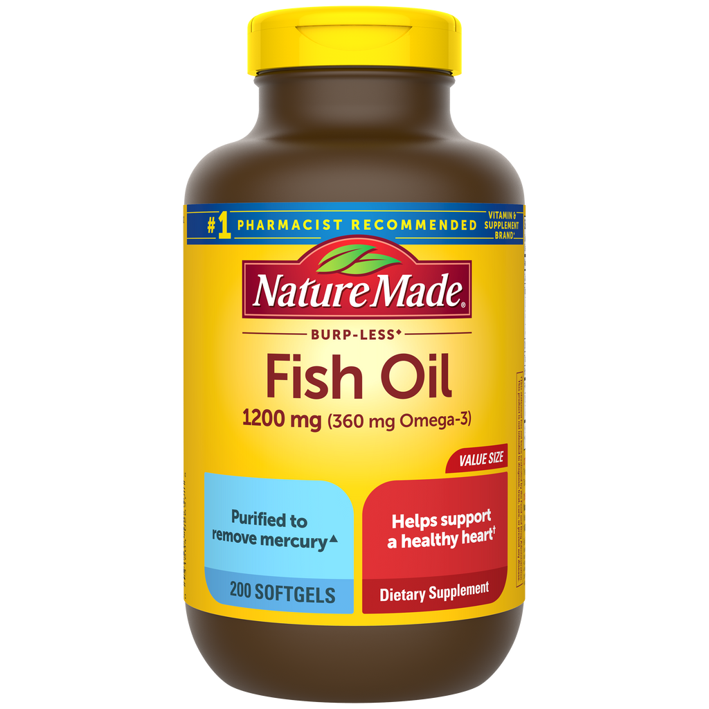 Burp-Less♦ Fish Oil 1200 mg Softgels