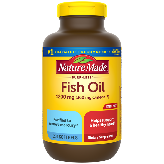 Burp-Less♦ Fish Oil 1200 mg Softgels