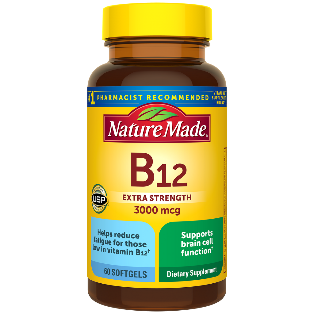 Vitamin B12 Extra Strength 3000 mcg Softgels