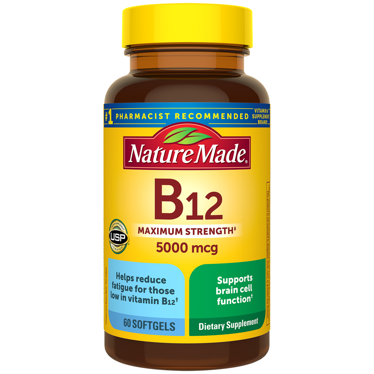 Vitamin B12 Maximum Strength 5000 mcg Softgels