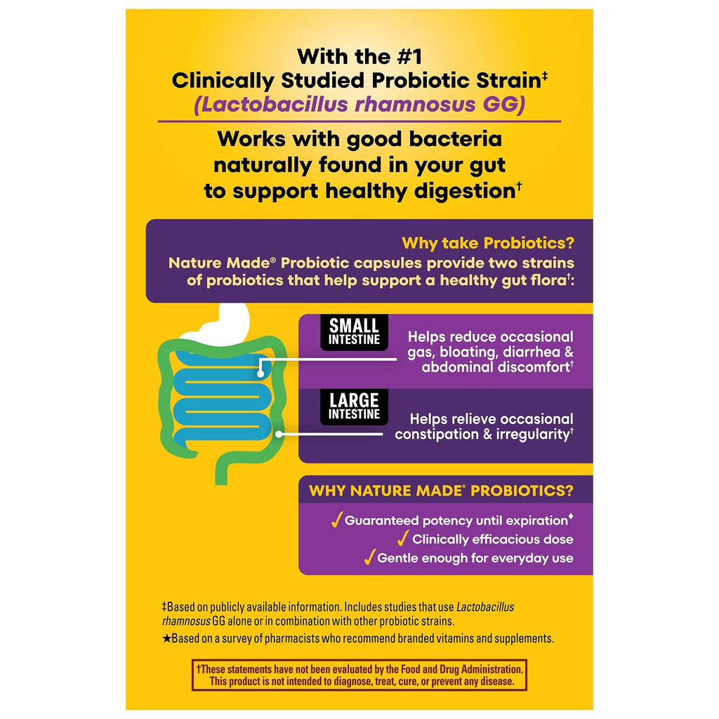 Probiotics Extra Strength 15 Billion CFU from Live Cultures Capsules