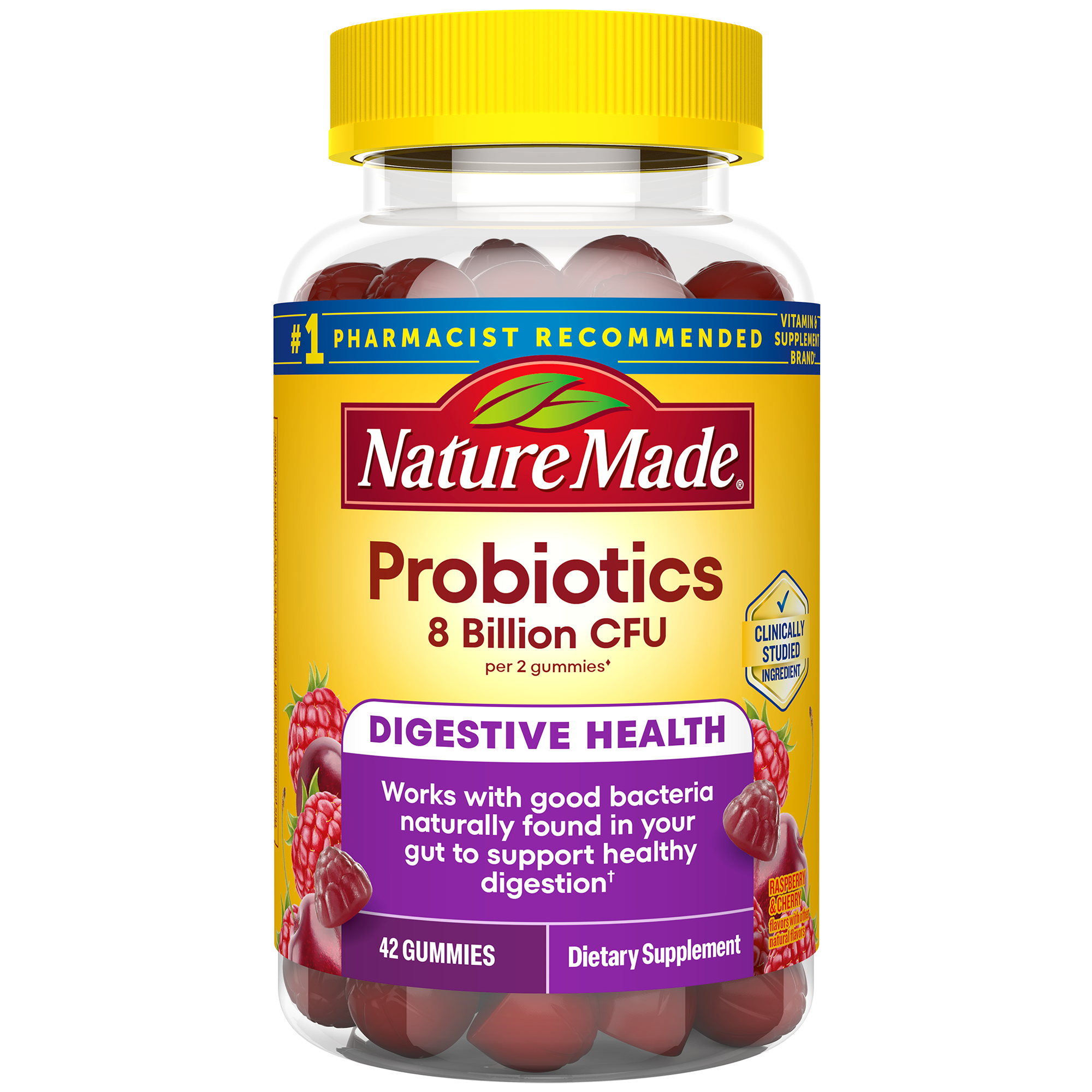 Digestive Probiotics 8 Billion CFU per 2 Probiotic Gummies