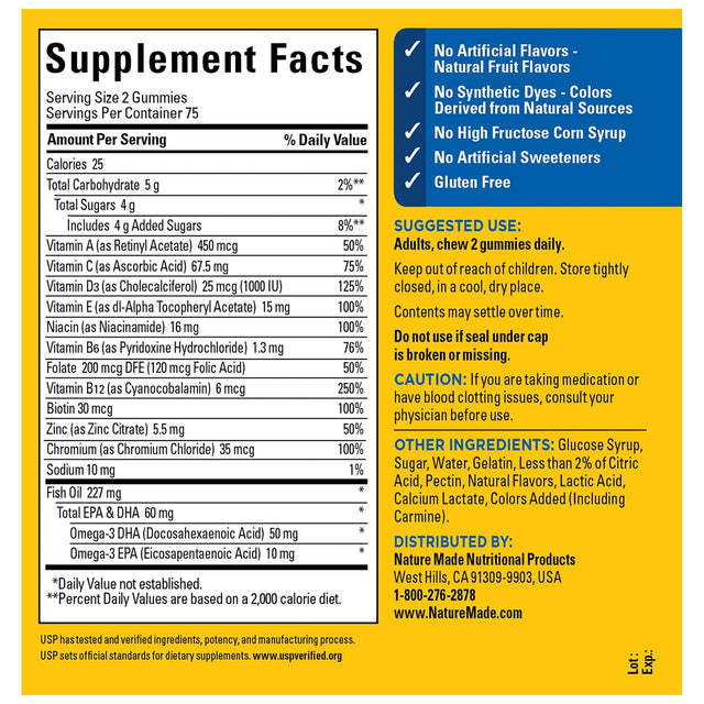 Men's Multi + Omega-3 Gummies