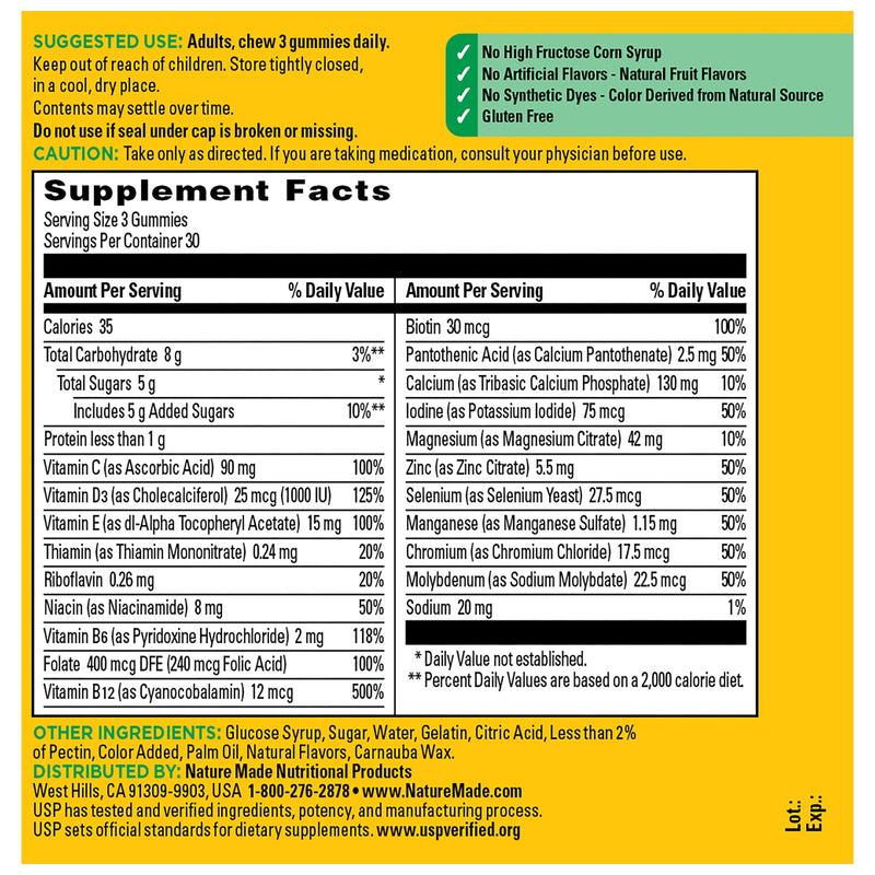 Advanced Multivitamin For Adults Gummies