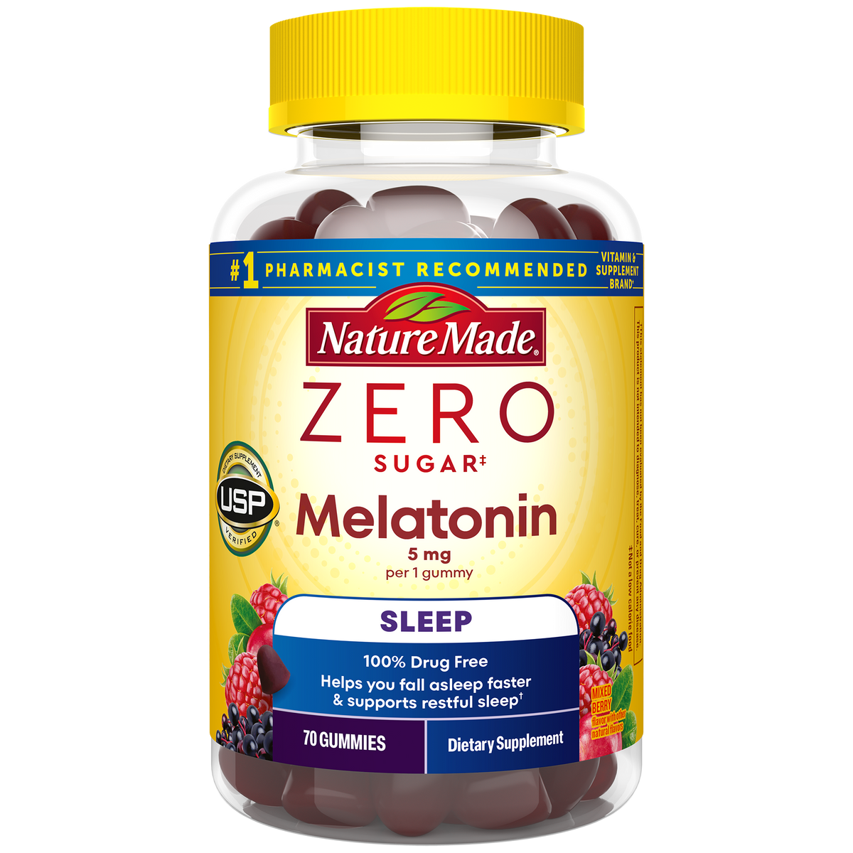 Zero Sugar‡ Melatonin Extra Strength 5 Mg Gummies