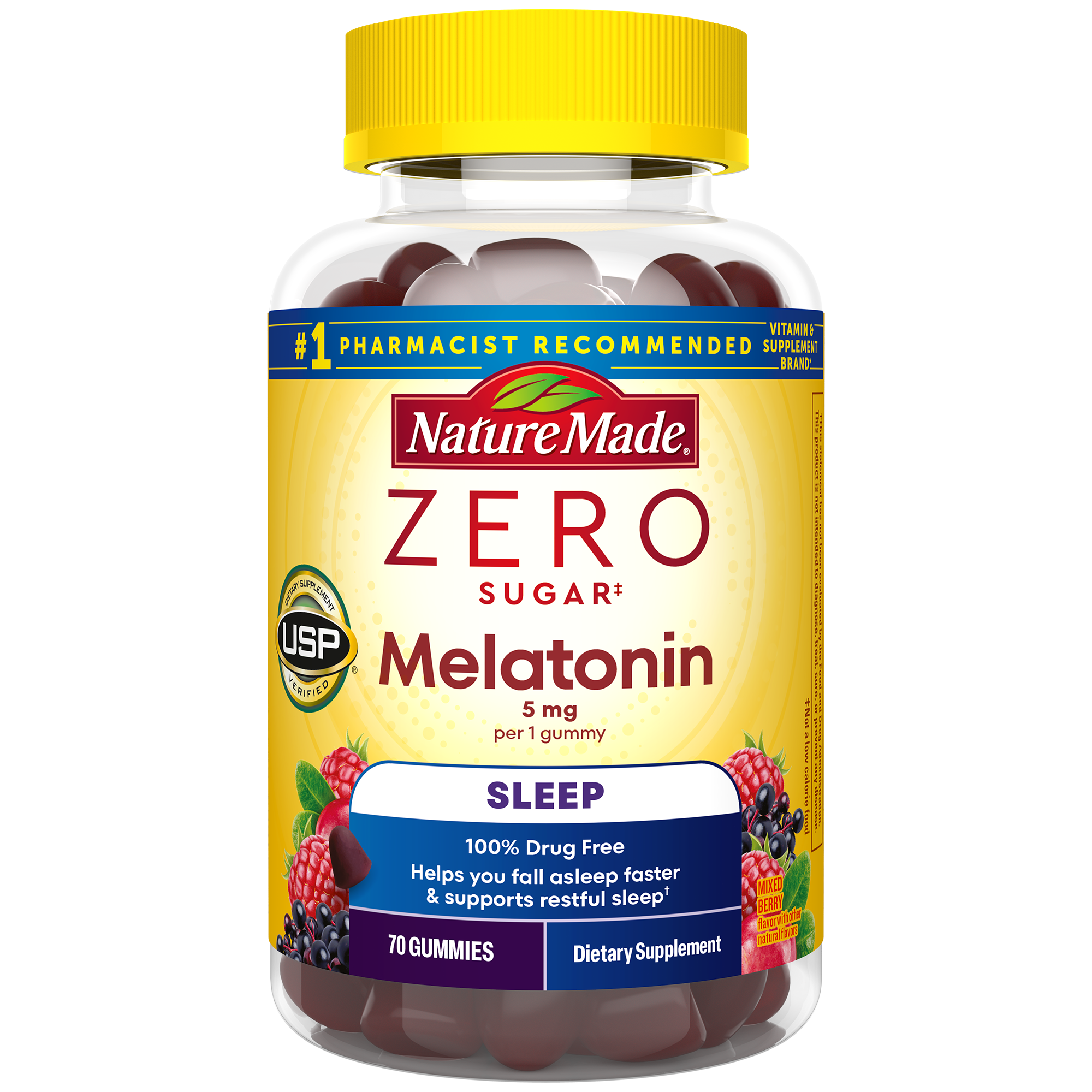 Zero Sugar‡ Melatonin Extra Strength 5 Mg Gummies