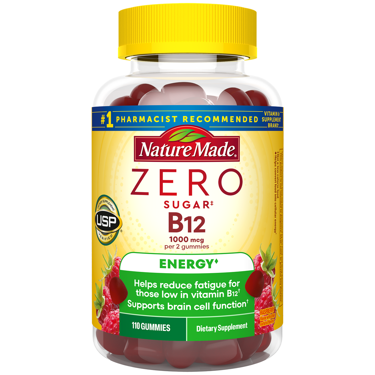 Zero Sugar‡ Energy◆ B12 Gummies 1000 Mcg Per Serving