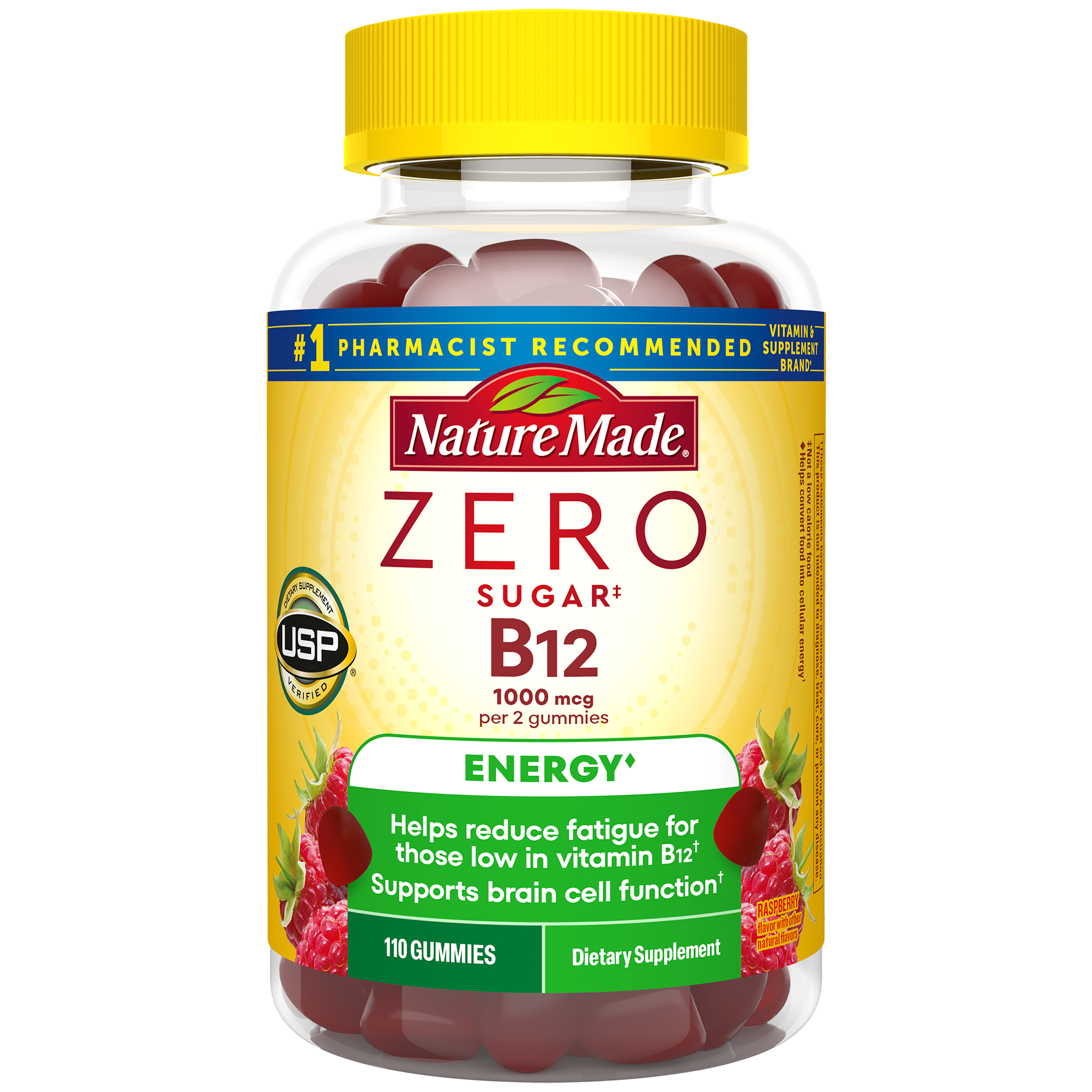 Zero Sugar‡ Energy◆ B12 Gummies 1000 Mcg Per Serving